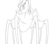 Coloriage Pirinshi d&eacute;mon araign&eacute;e