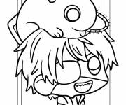 Coloriage Pochita kawaii de Chainsaw Man