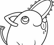 Coloriage Pochita mignon de Chainsaw Man