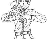 Coloriage Profil de Makima