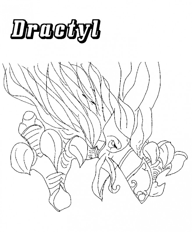 Coloriage et dessins gratuits Chaotic Dractyl à imprimer
