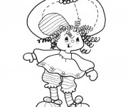 Coloriage et dessins gratuit Charlotte aux fraises facile à imprimer