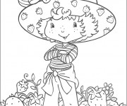 Coloriage Charlotte de fraise facile