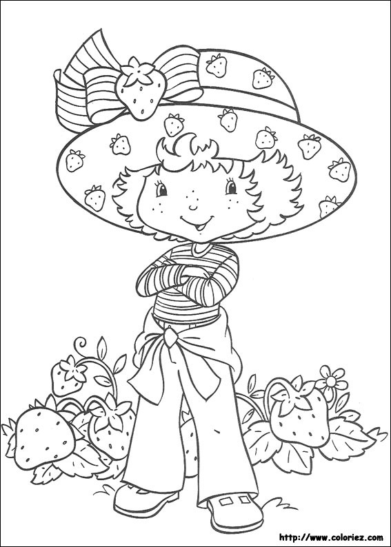 Coloriage et dessins gratuits Charlotte de fraise facile à imprimer