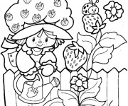 Coloriage Charlotte et fraises