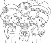 Coloriage Charlotte et ses copines en couleur