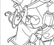 Coloriage Chat Bott&eacute; avec la potion