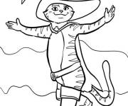 Coloriage Chat Bott&eacute; pour ce1