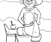 Coloriage Chat Bott&eacute; se d&eacute;tend
