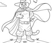 Coloriage Chat Bott&eacute; sur la falaise