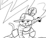 Coloriage Chat Bott&eacute; wanted