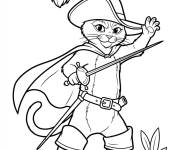 Coloriage Chat pott&eacute; d&eacute;termin&eacute; en portrait