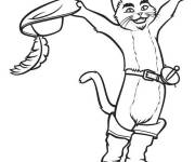 Coloriage et dessins gratuit Chat pott&eacute; enl&egrave;ve son chapeau à imprimer