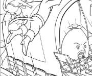 Coloriage Chat Pott&eacute; et Kitty sautent sur le wagon