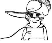 Coloriage Chat pott&eacute; lit la lettre