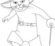 Coloriage H&eacute;ros Chat pott&eacute; 2 la derni&egrave;re Qu&ecirc;te