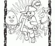 Coloriage L'&eacute;quipe du chat pott&eacute;