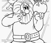 Coloriage L'Ogre avec le chat bott&eacute;