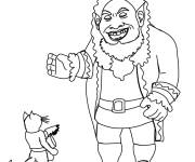 Coloriage et dessins gratuit L'orge et le Chat Bott&eacute; facile à imprimer
