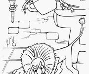 Coloriage Le Chat Bott&eacute; contre l'orge