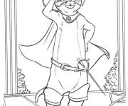 Coloriage Le Chat Bott&eacute; se sent confiant