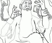Coloriage L&eacute;gende prisonnier du chat pott&eacute;