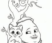 Coloriage Meilleur ami du chat pott&eacute;