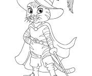 Coloriage Model&eacute; d'h&eacute;ros Chat Bott&eacute;