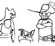 Coloriage Sc&egrave;ne dr&ocirc;le du Chat Bott&eacute; Le Dernier V&oelig;u