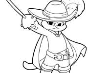 Coloriage Tout petit Chat Bott&eacute;