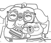 Coloriage C&acirc;lins de Chip avec votre grand-m&egrave;re