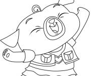 Coloriage Chip carlin heureuse