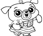 Coloriage Chip s'amuse avec son ami Patate