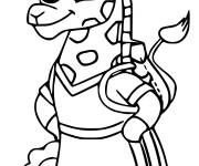 Coloriage et dessins gratuit Gigglish grand la girafe de Chip et Patate à imprimer