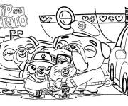 Coloriage La famille de Chip amoureux