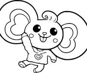 Coloriage et dessins gratuit La souris Patate mignonne à imprimer