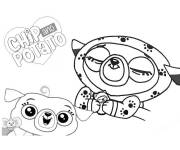 Coloriage Les animaux de la s&eacute;rie Chip et Patate