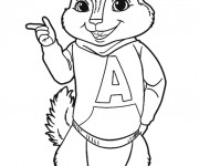 Coloriage Alvin Chipmunks à imprimer