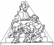 Coloriage Chipettes dessin animé