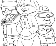 Coloriage Chipmunks 2 à imprimer