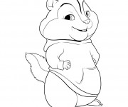 Coloriage Chipmunks à imprimer