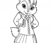 Coloriage et dessins gratuit Chipmunks et Chipettes à imprimer