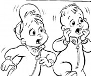 Coloriage Chipmunks imprimer