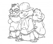 Coloriage Chipmunks le film