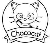 Coloriage Chococat en noir et blanc