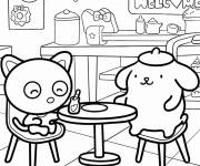 Coloriage et dessins gratuit Chococat et ballon à imprimer