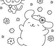 Coloriage Chococat et Pompompurin