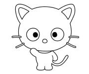 Coloriage Chococat facile de dessin anim&eacute;