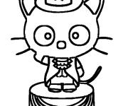 Coloriage Chococat fait de la magie