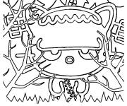 Coloriage Chococat f&ecirc;te Halloween